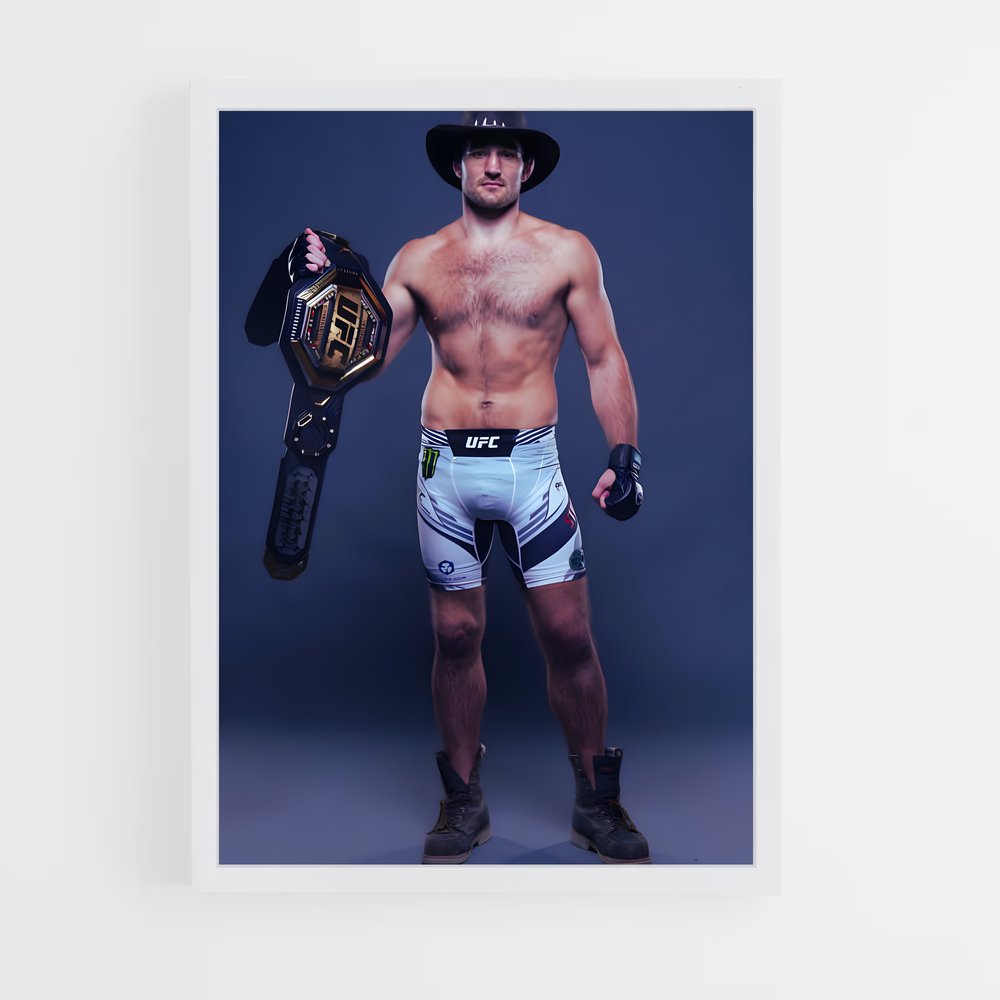 Poster L'Homme à la Tronçonneuse – affiche MMA (vue 3)